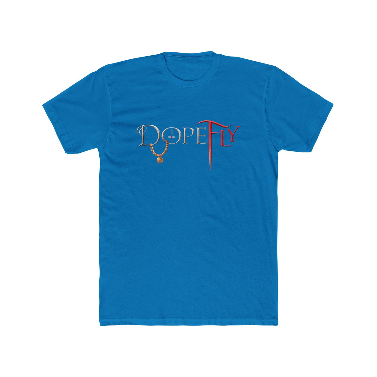 Dopefly World Men's Cotton Crew Tee