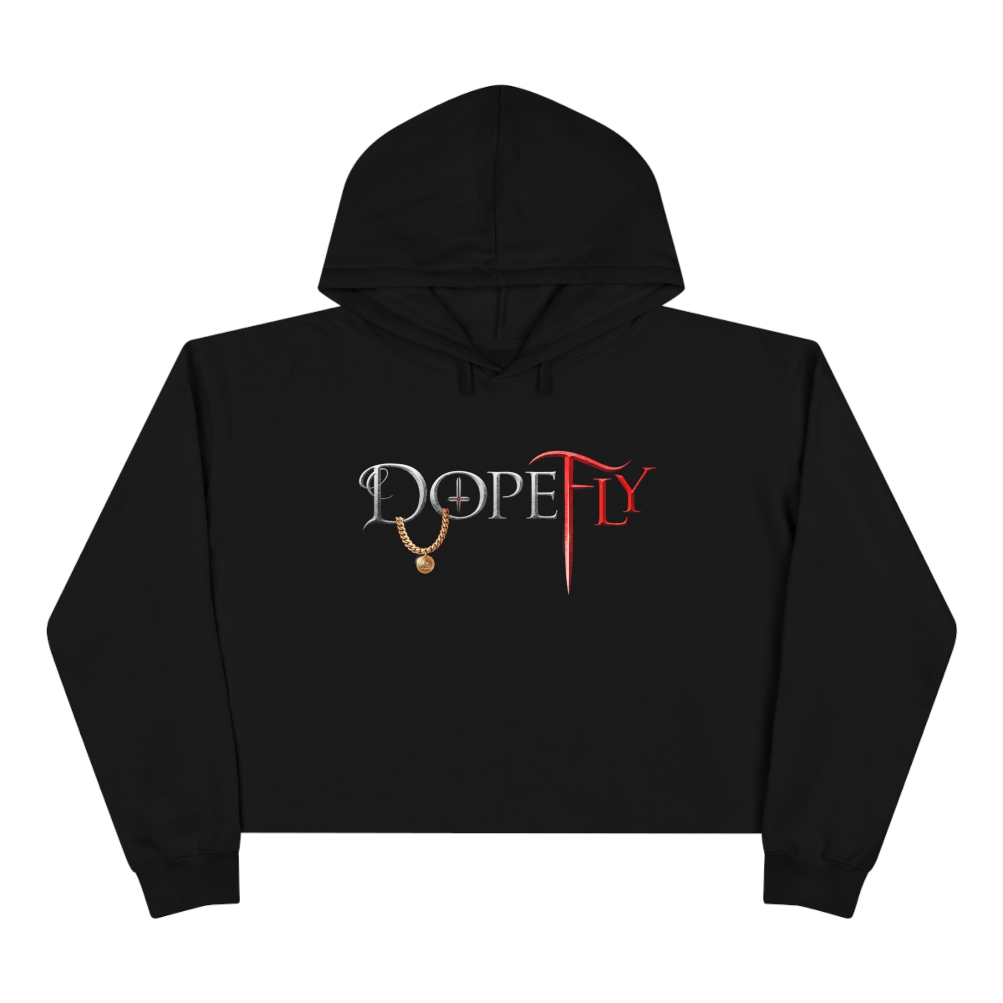 Dopefly World Crop Hoodie