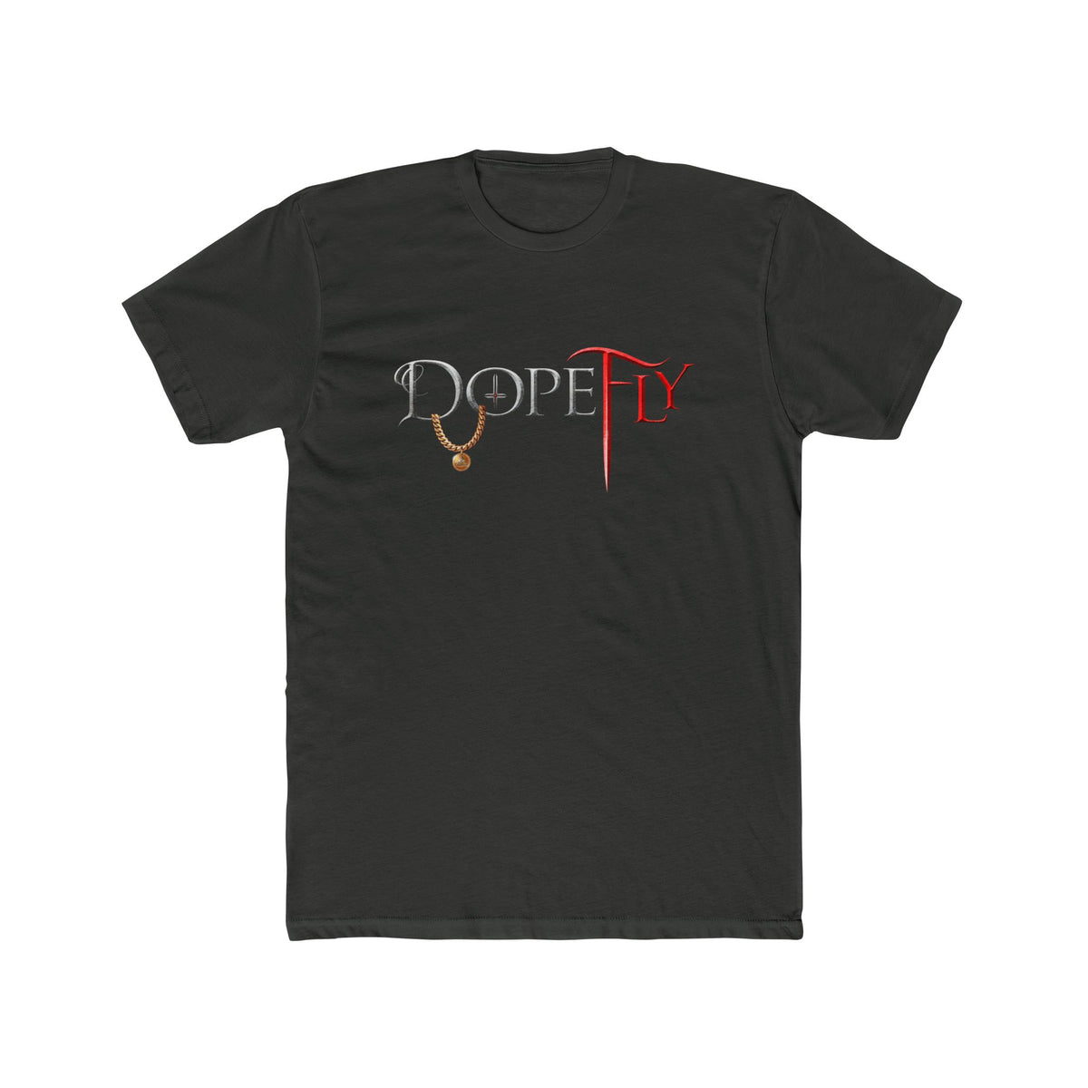 Dopefly World Men's Cotton Crew Tee