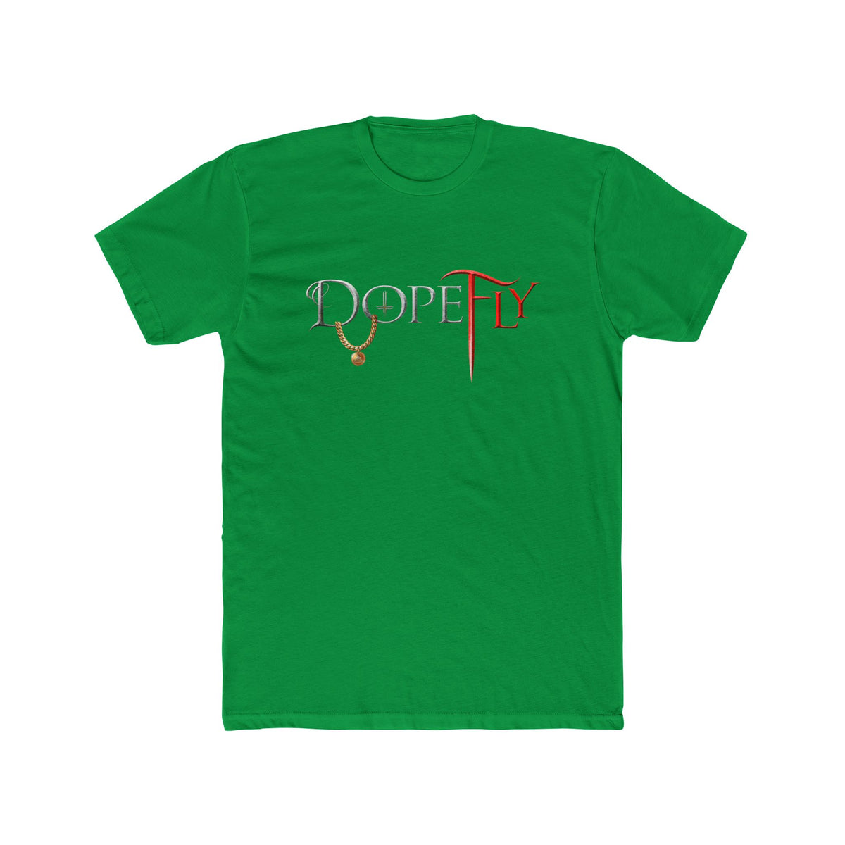 Dopefly World Men's Cotton Crew Tee