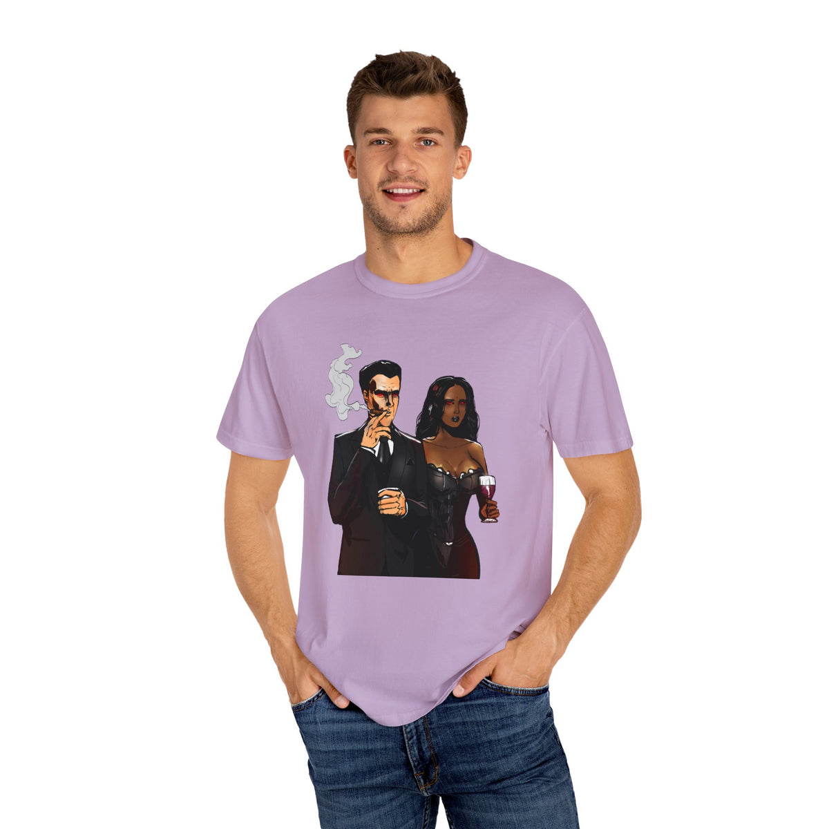 Dopefly World Unisex Garment-Dyed T-shirt