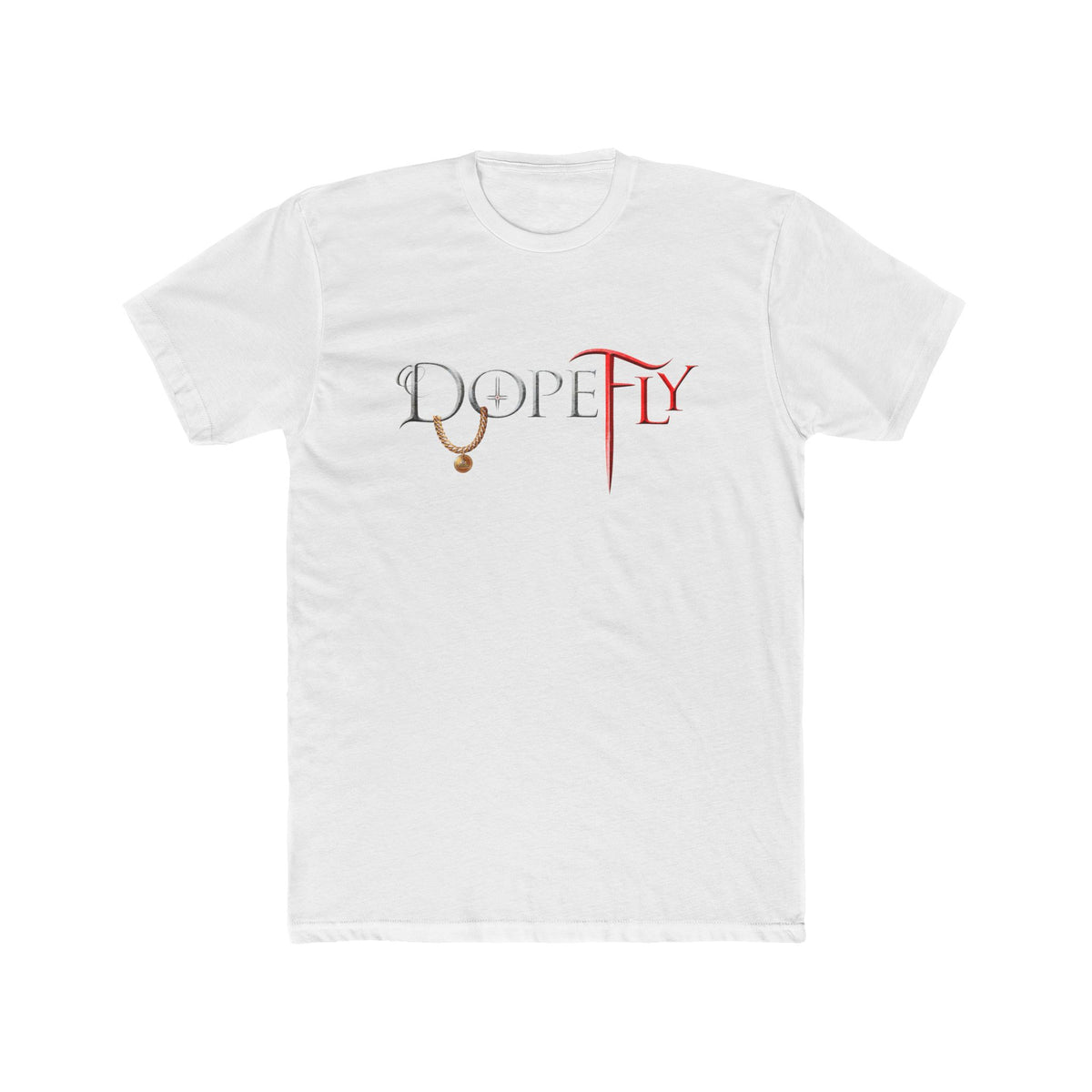 Dopefly World Men's Cotton Crew Tee