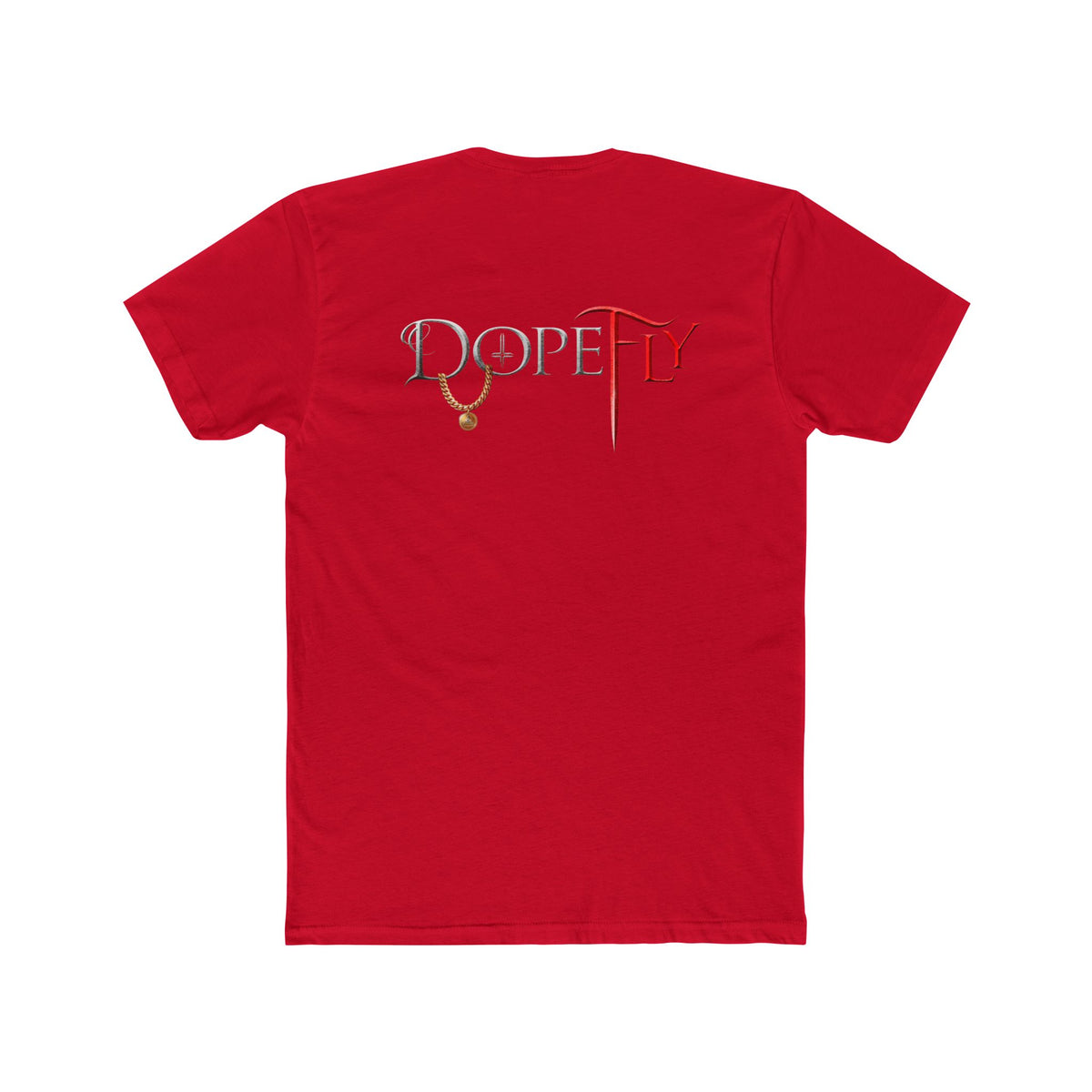 Dopefly World Men's Cotton Crew Tee