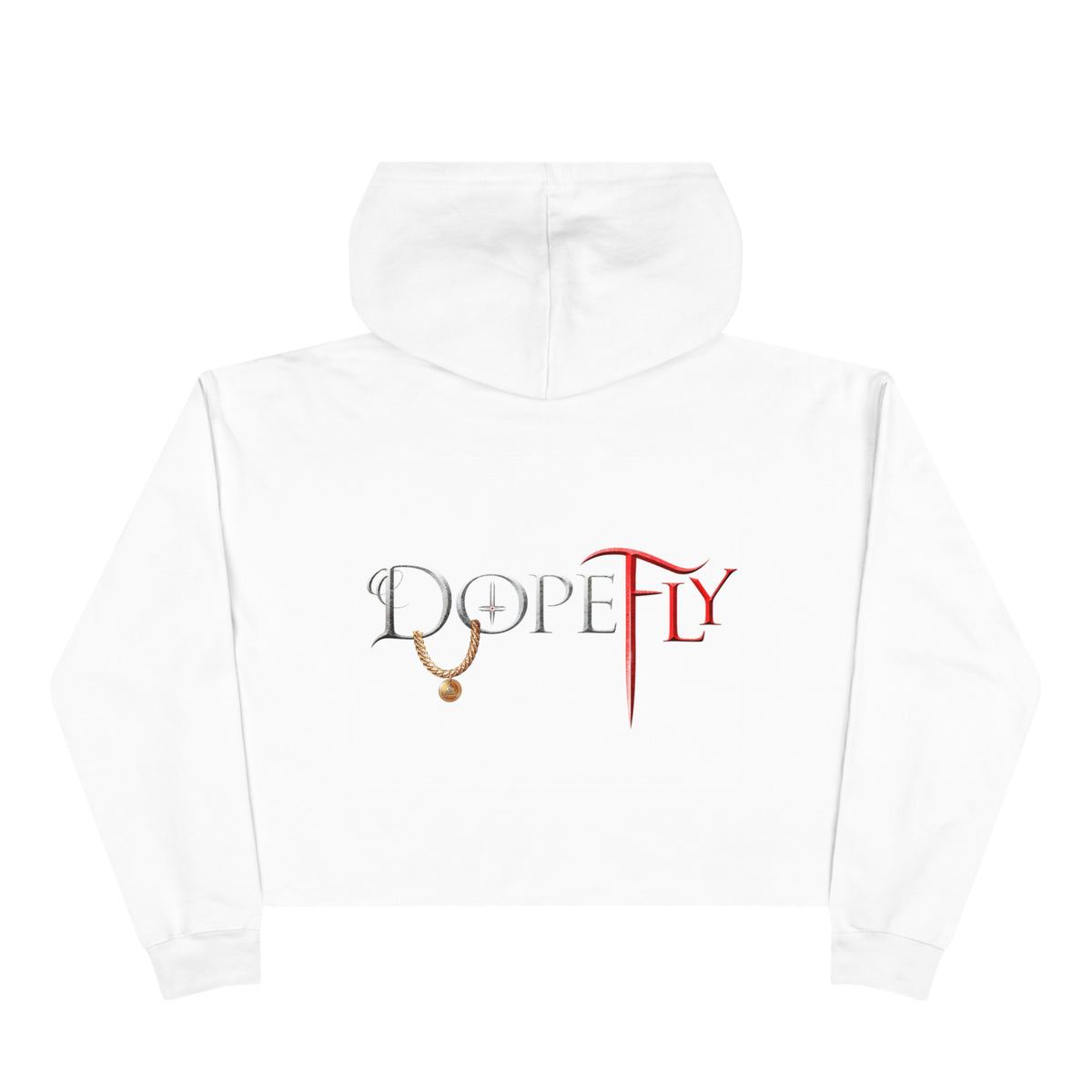 Dopefly World Crop Hoodie