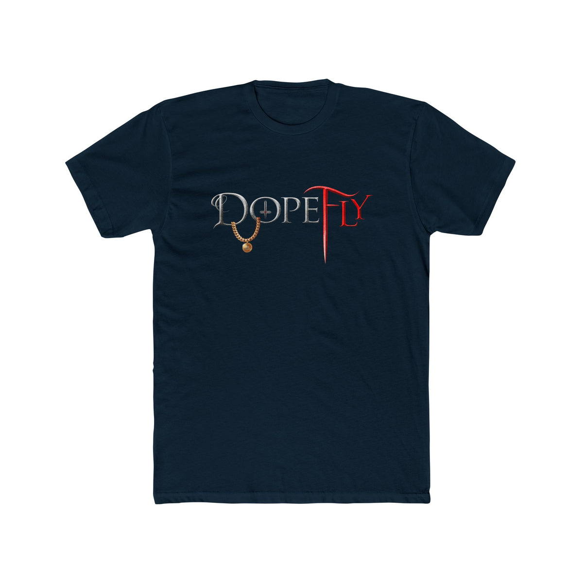 Dopefly World Men's Cotton Crew Tee