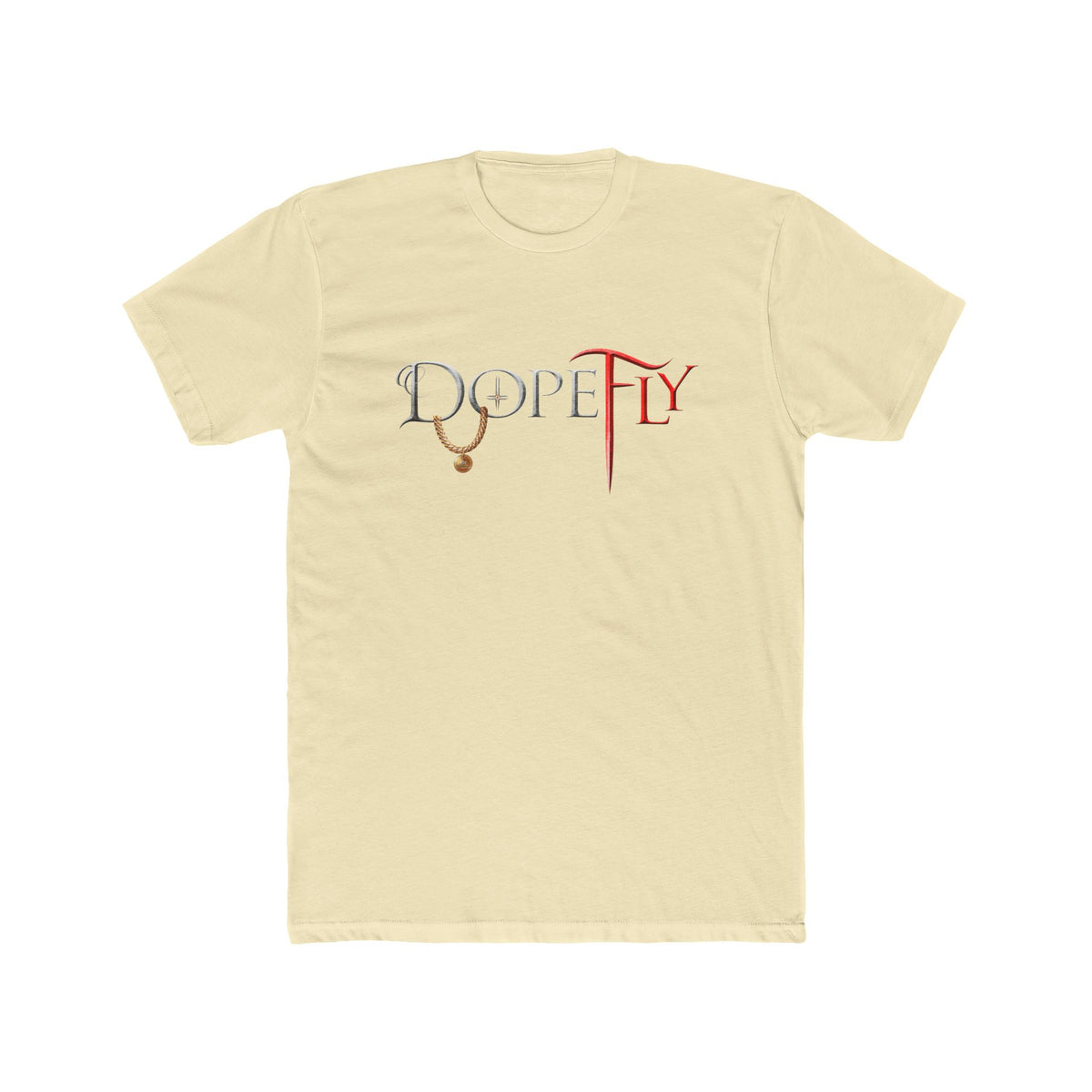 Dopefly World Men's Cotton Crew Tee