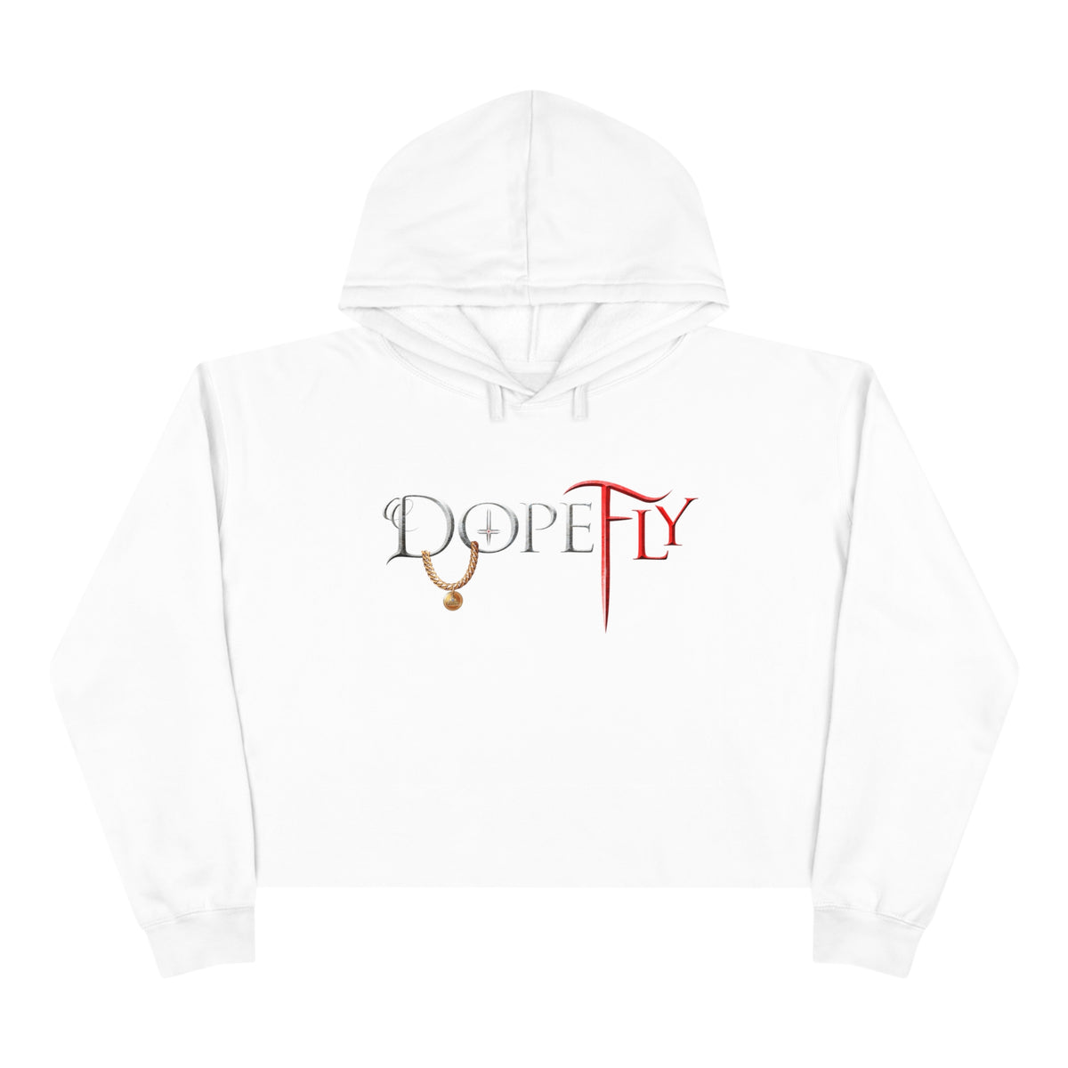 Dopefly World Crop Hoodie