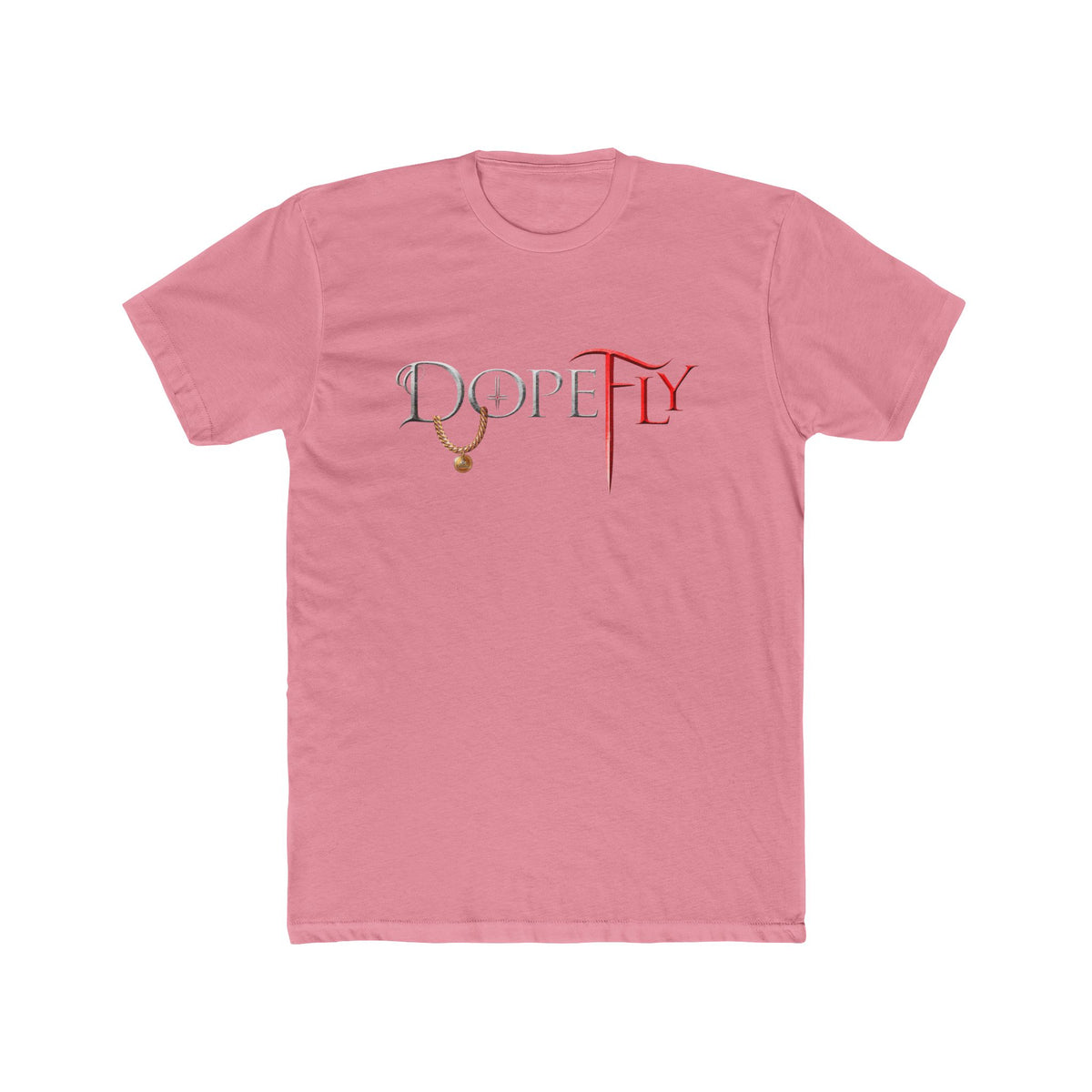 Dopefly World Men's Cotton Crew Tee