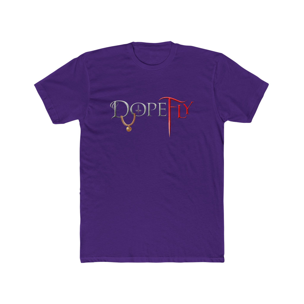 Dopefly World Men's Cotton Crew Tee
