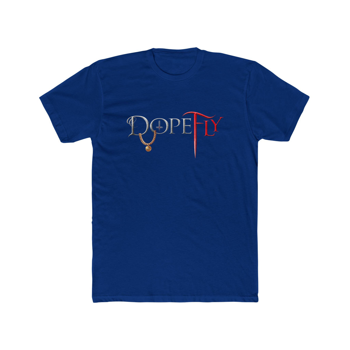 Dopefly World Men's Cotton Crew Tee