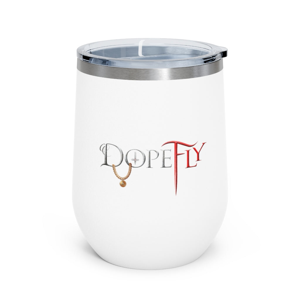 Dopefly World 12oz Insulated Wine Tumbler