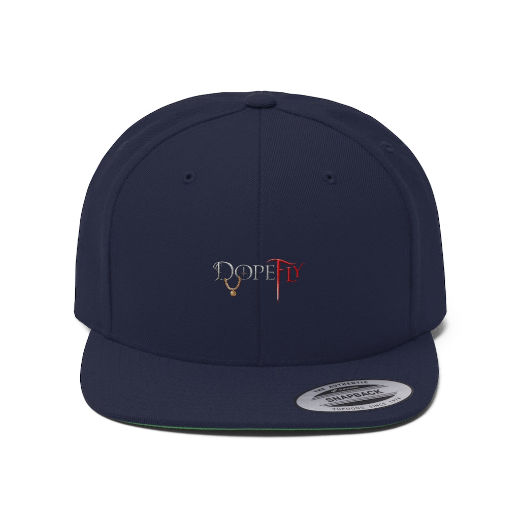 Dopefly World Unisex Flat Bill Hat