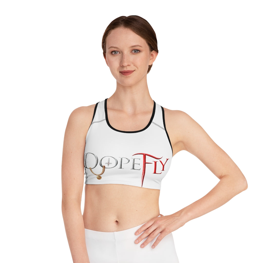 Dopefly World Sports Bra (AOP)