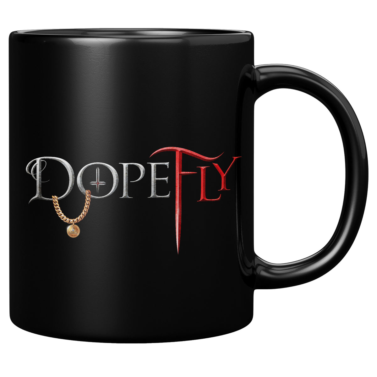 Dopefly World 11oz Black Mug