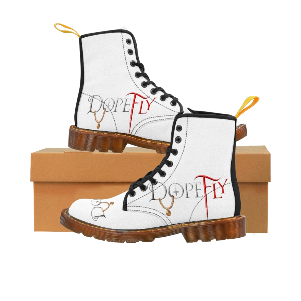Dopefly World Men&#39;s Canvas Boots