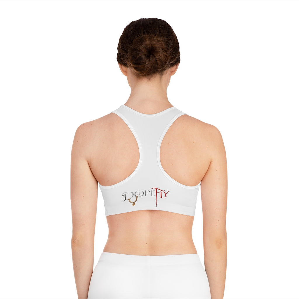 Dopefly World Sports Bra (AOP)