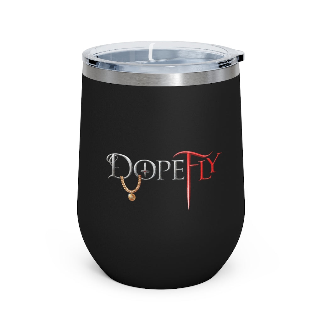 Dopefly World 12oz Insulated Wine Tumbler