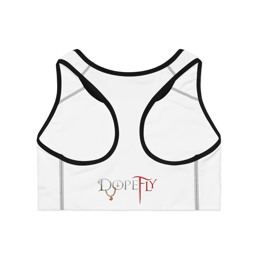 Dopefly World Sports Bra (AOP)