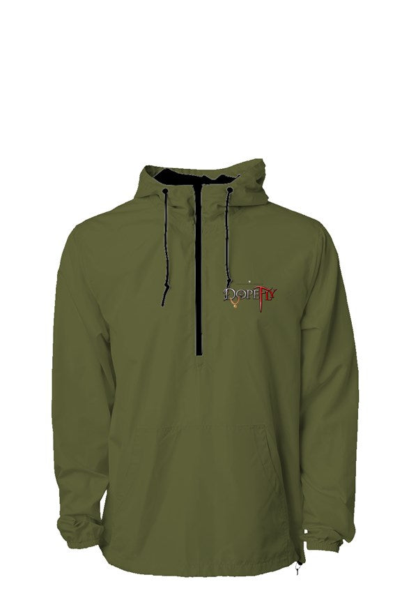 Dopefly World Lightweight Pullover Windbreaker
