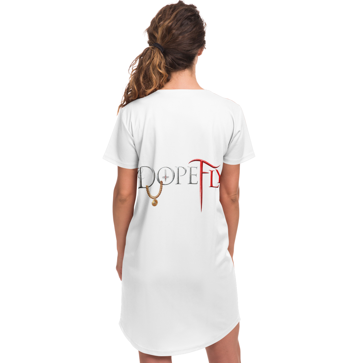 Dopefly World Baseball Jersey Dress - AOP
