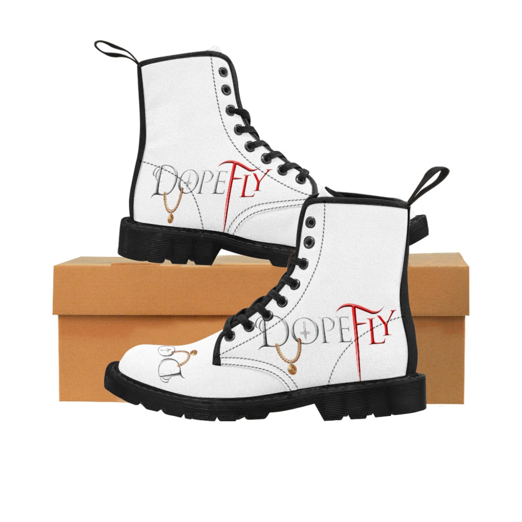 Dopefly World Men&#39;s Canvas Boots