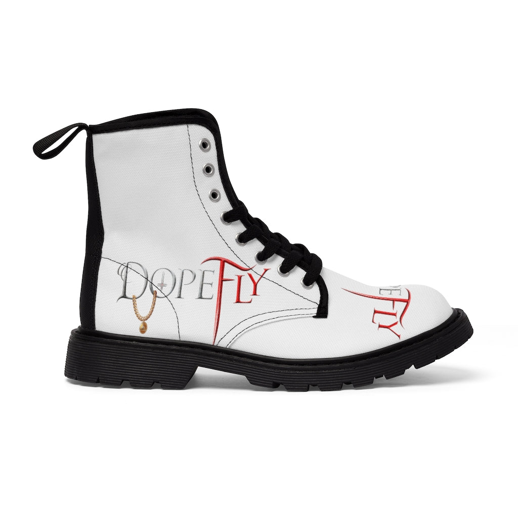 Dopefly World Men&#39;s Canvas Boots