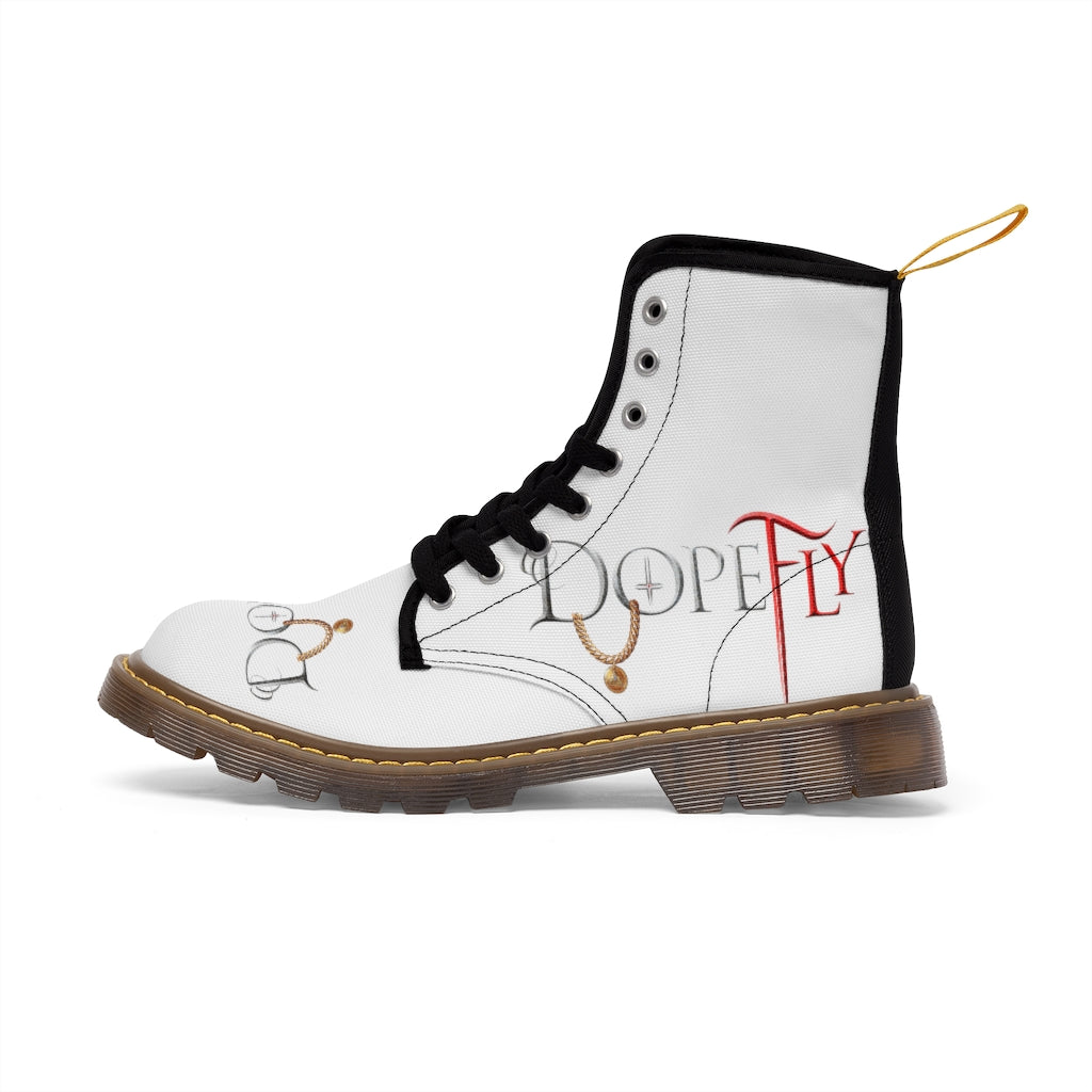 Dopefly World Men&#39;s Canvas Boots