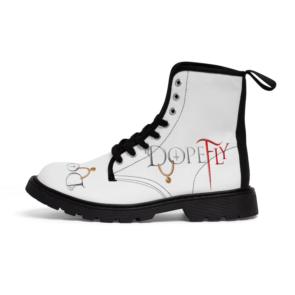 Dopefly World Men&#39;s Canvas Boots