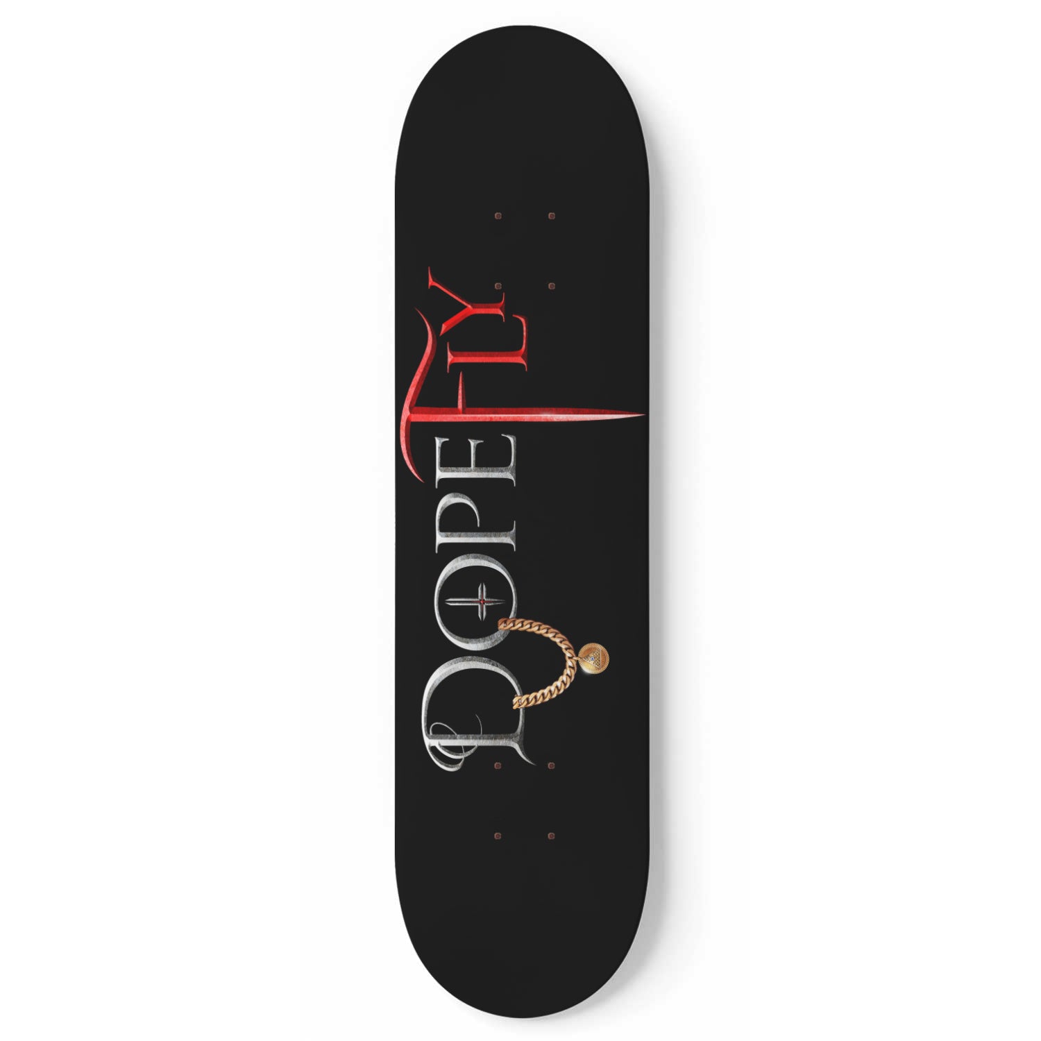 1 Skateboard Wall Art Black