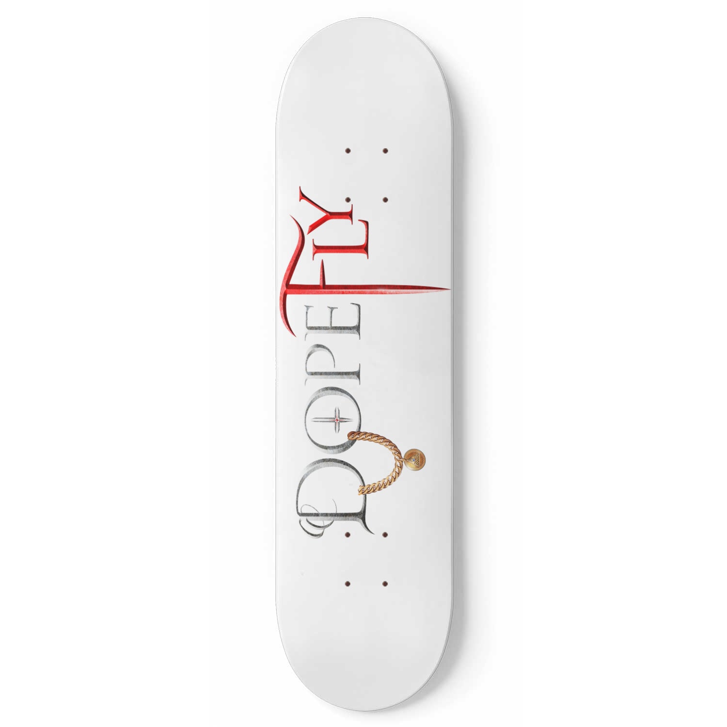 1 Skateboard Wall Art White