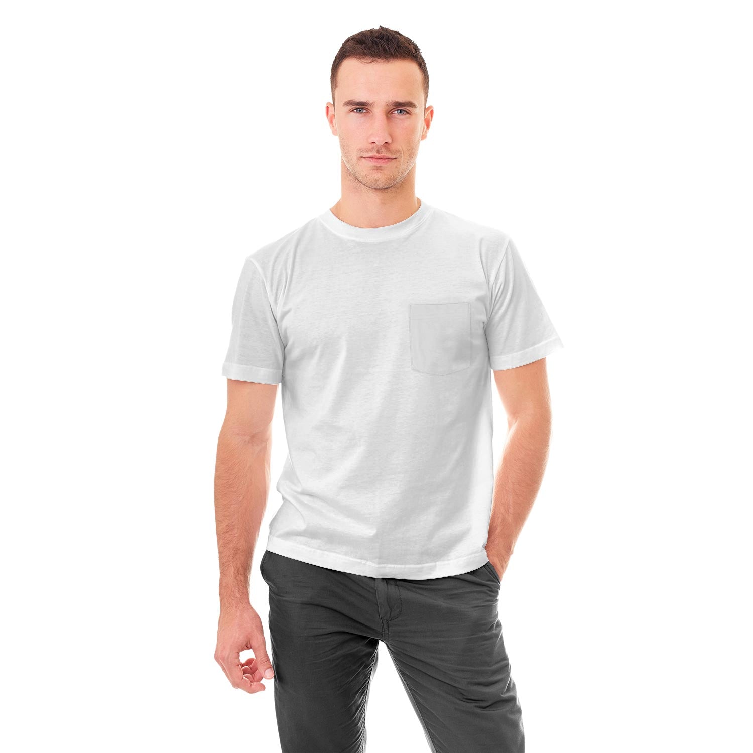 AOP Pocket T-Shirt White