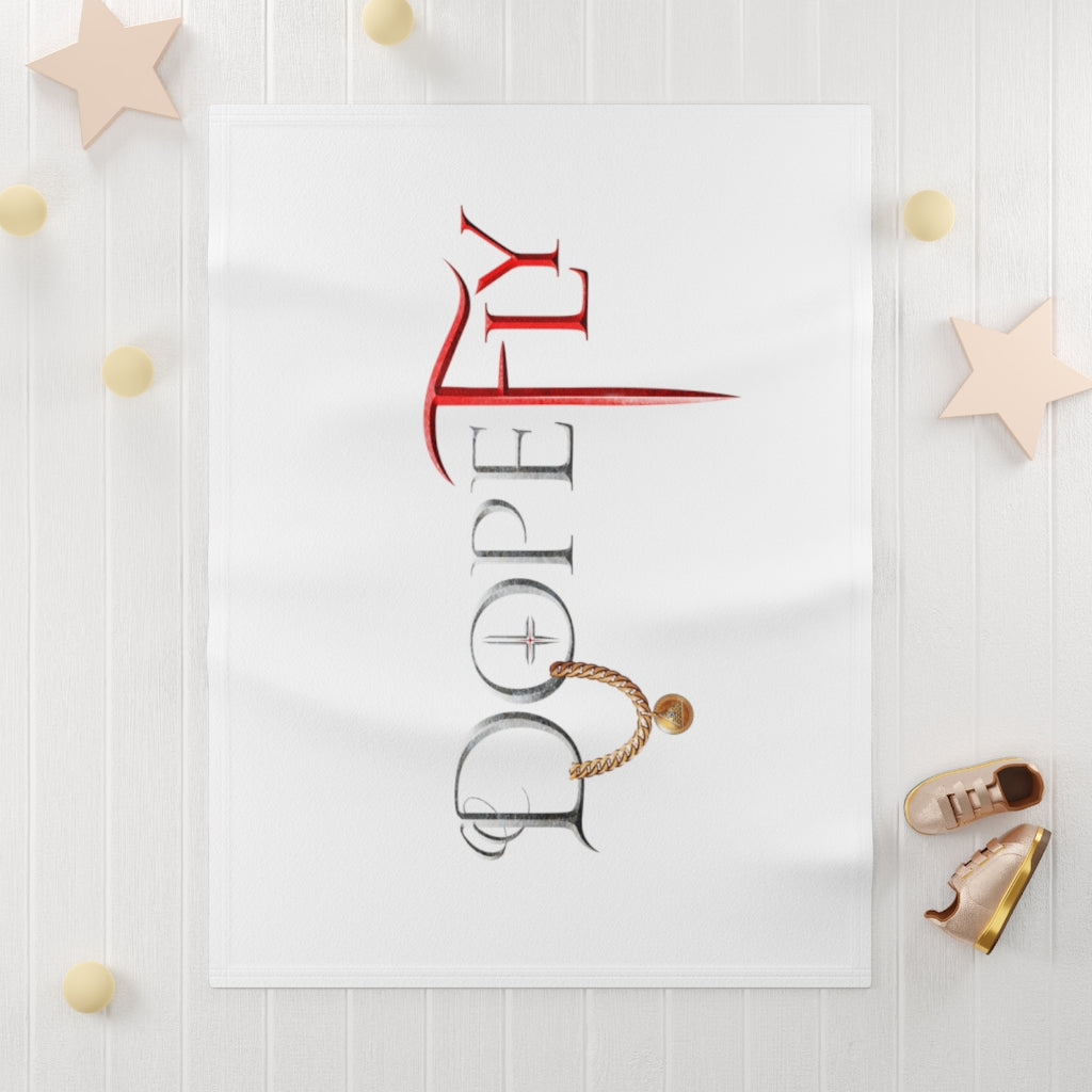 Dopefly World Soft Fleece Baby Blanket