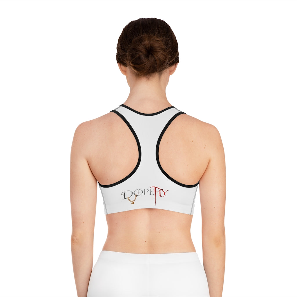 Dopefly World Sports Bra (AOP)