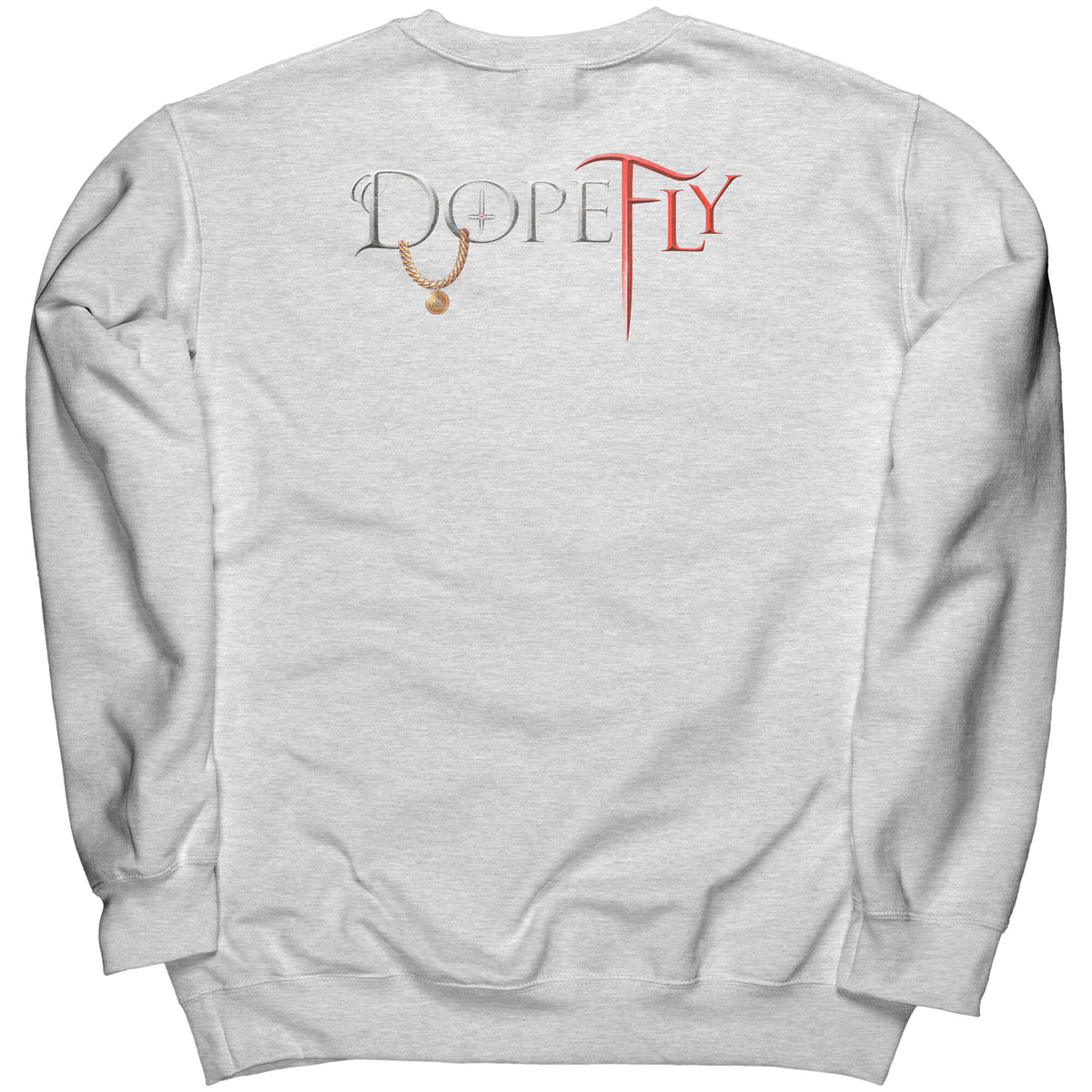 Dopefly World Port &amp; Co Crewneck Sweatshirt Red