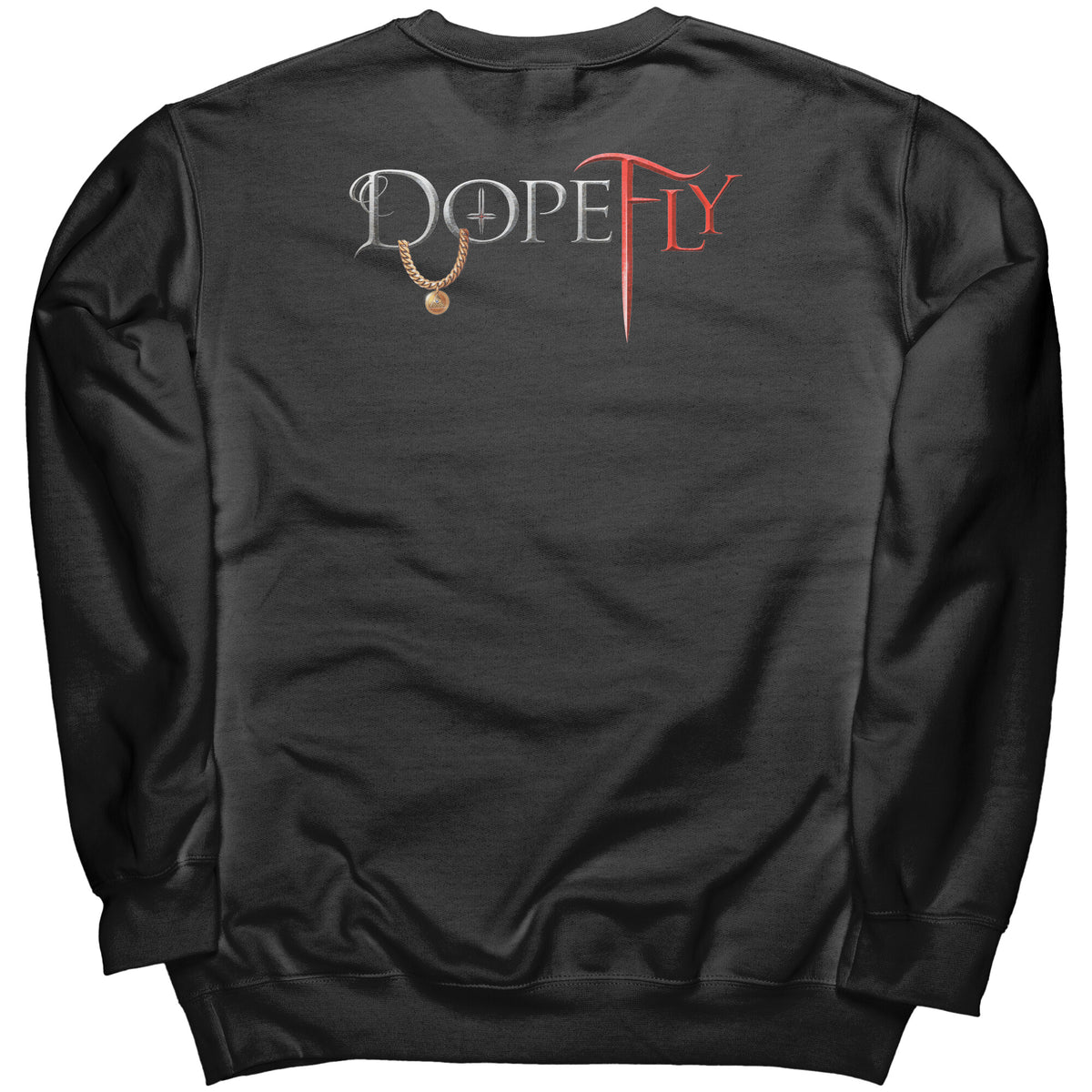 Dopefly World Port &amp; Co Crewneck Sweatshirt Red