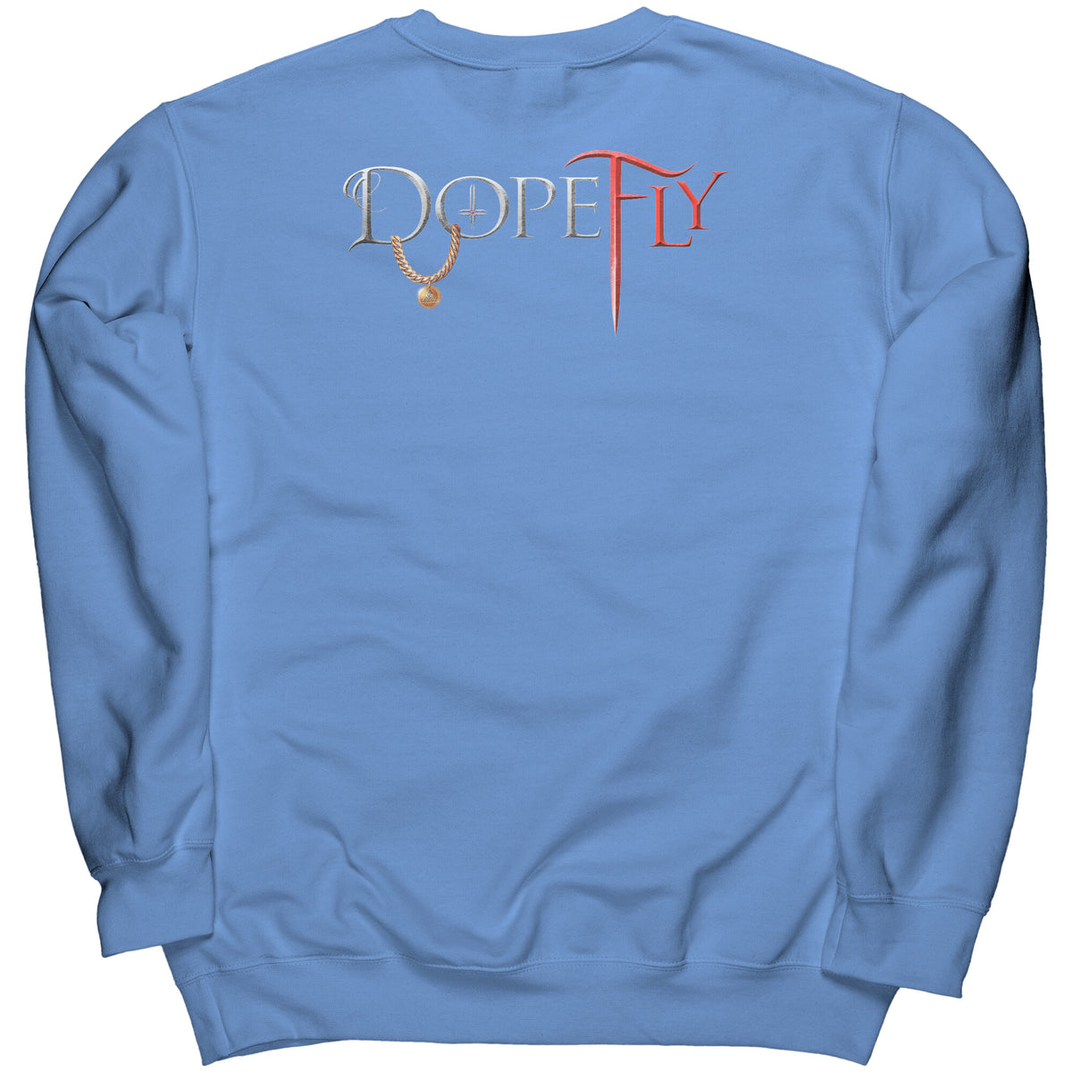 Dopefly World Port &amp; Co Crewneck Sweatshirt Red