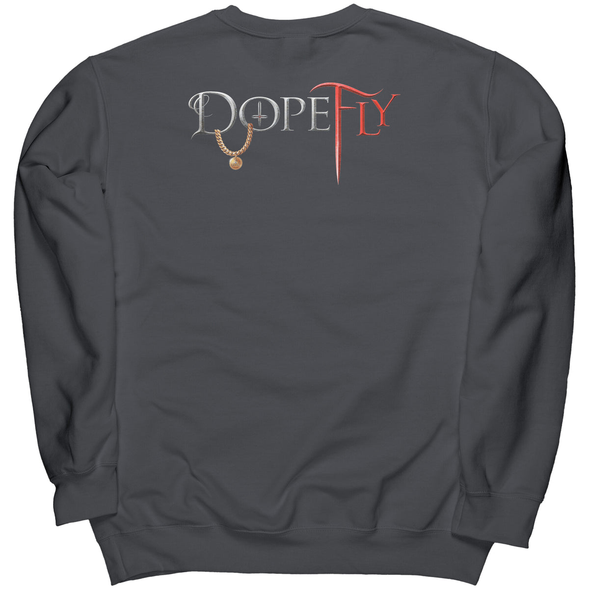 Dopefly World Port &amp; Co Crewneck Sweatshirt Red
