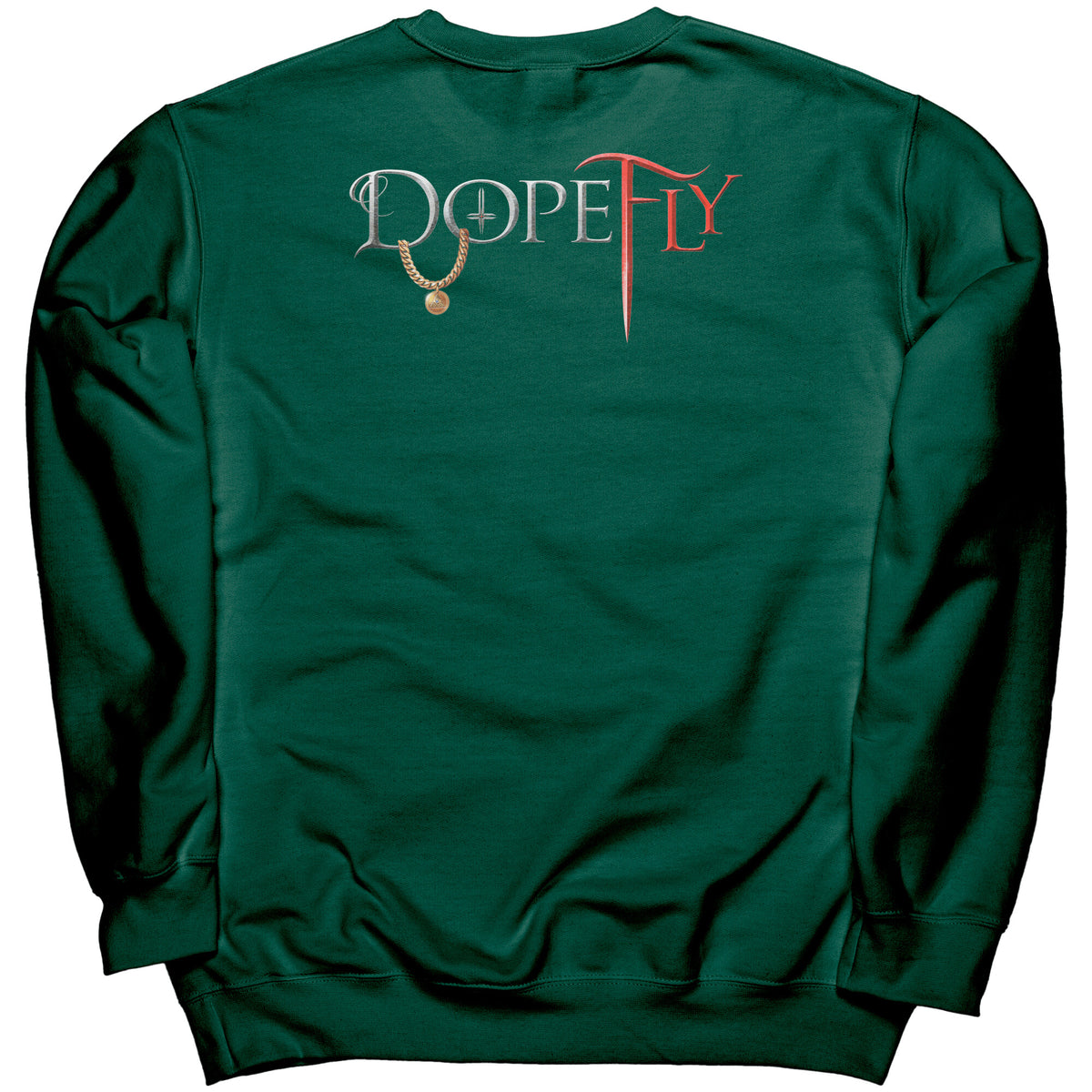 Dopefly World Port &amp; Co Crewneck Sweatshirt Red