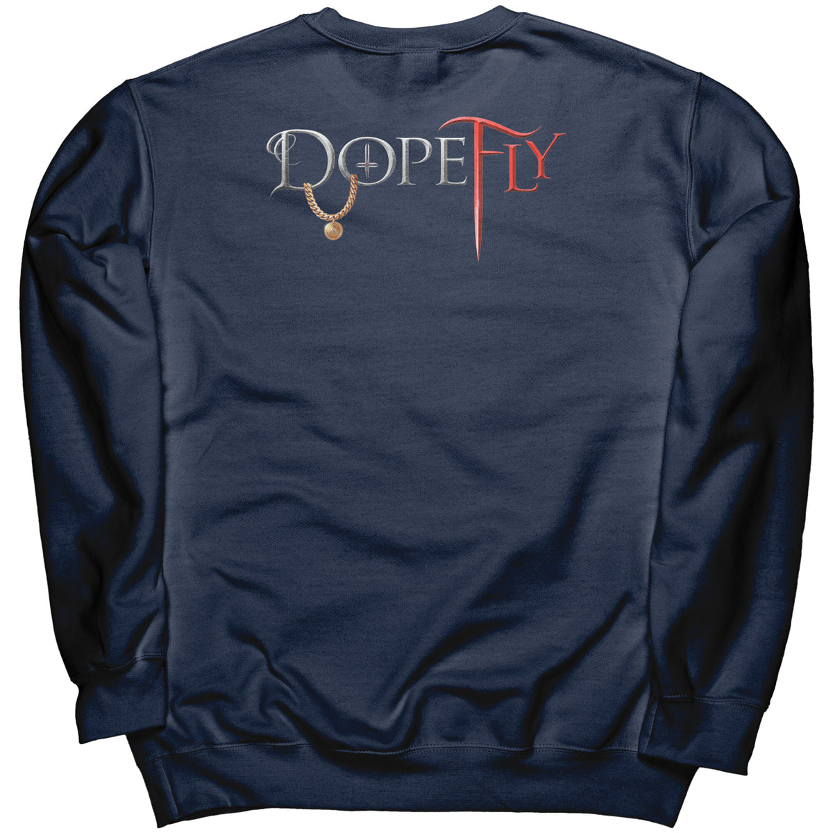 Dopefly World Port &amp; Co Crewneck Sweatshirt Red