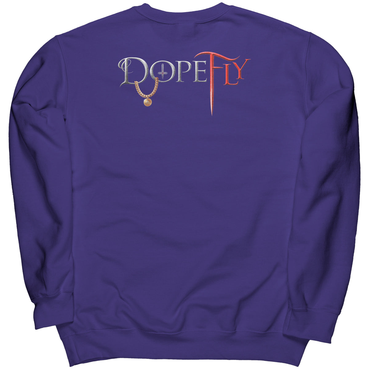 Dopefly World Port &amp; Co Crewneck Sweatshirt Red