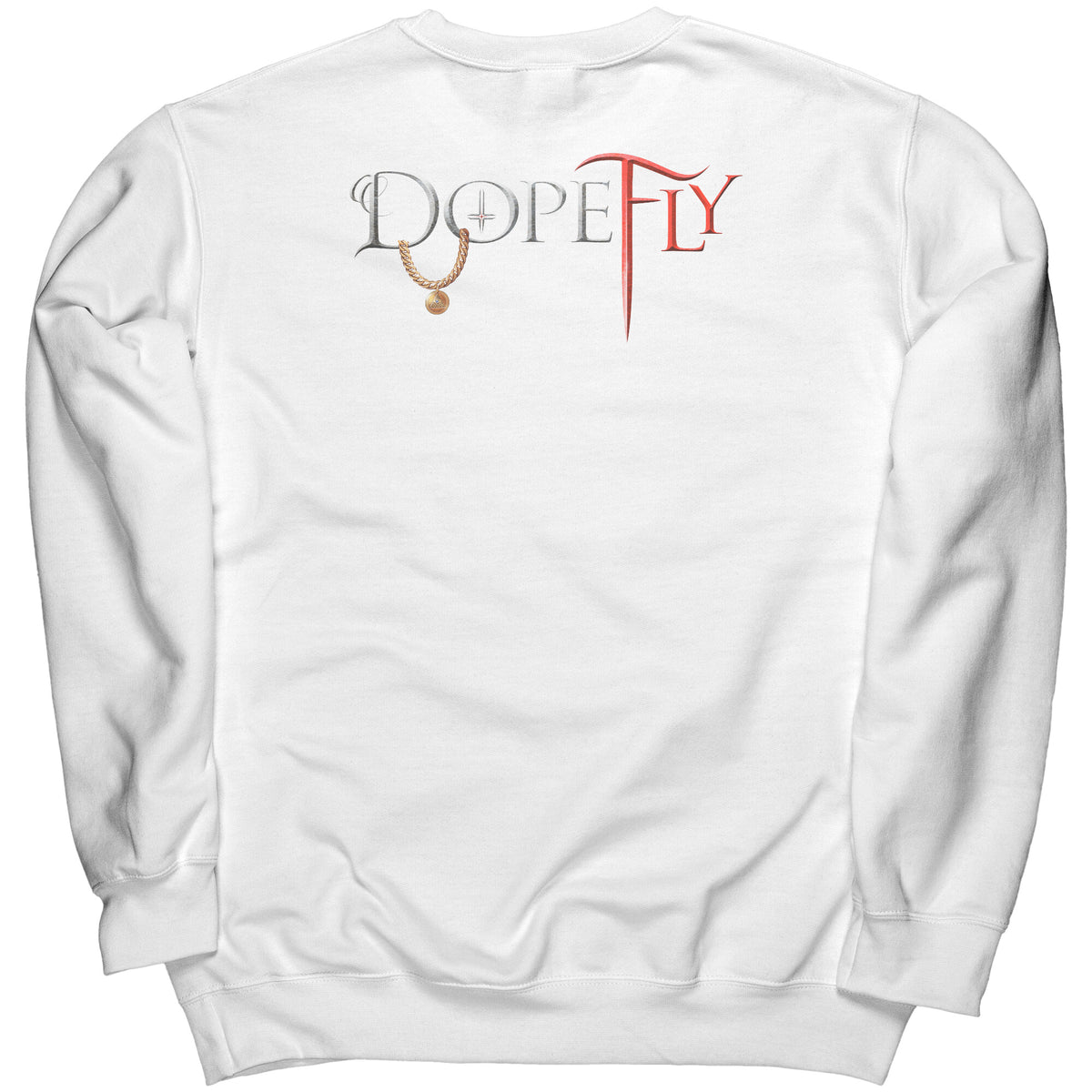 Dopefly World Port &amp; Co Crewneck Sweatshirt Red