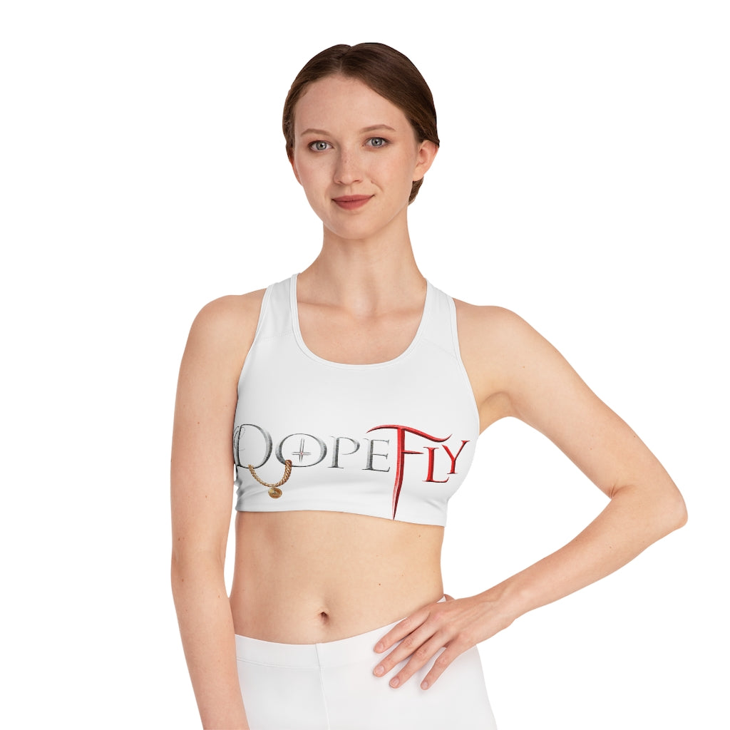 Dopefly World Sports Bra (AOP)
