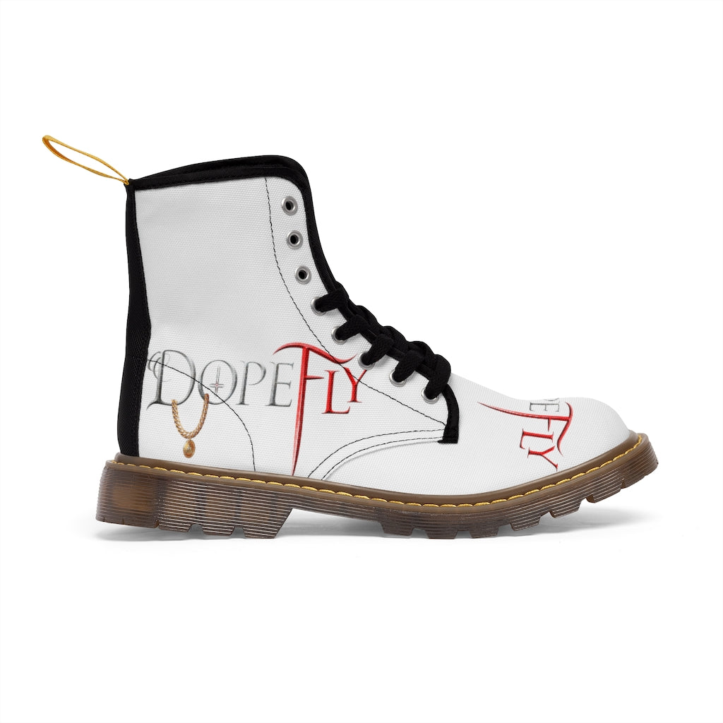 Dopefly World Men&#39;s Canvas Boots