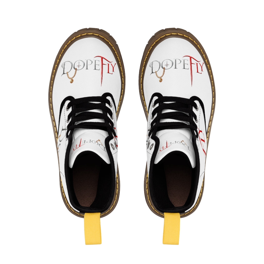 Dopefly World Men&#39;s Canvas Boots