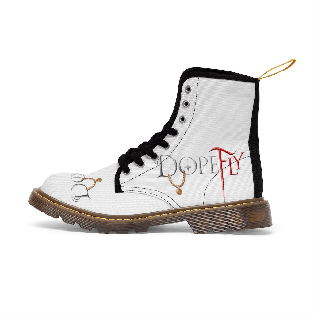 Dopefly World Men&#39;s Canvas Boots