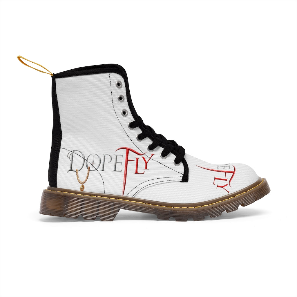 Dopefly World Men&#39;s Canvas Boots